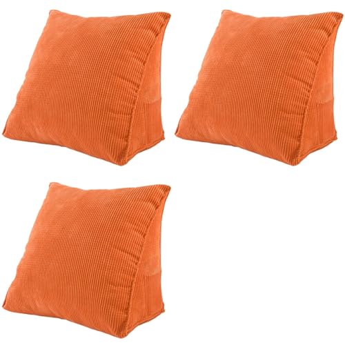 Coussin de dossier cale de lecture lot de 3 oreillers lombaires épais couleur