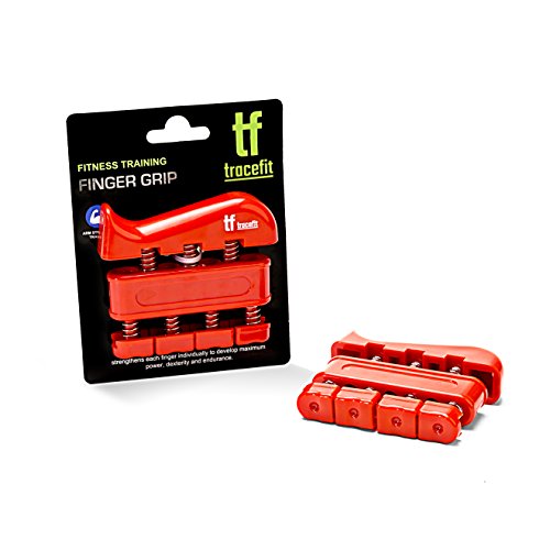 Tracefit Finger Strengthener Hand Finger Grip Exerciser Perfect for Guitar, Piano and Climbing Exercises, Grip Strength Trainer