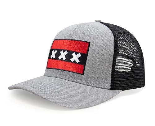 Image of International Tie City Hat for Men and Women, Adjustable Snapback Trucker Baseball Cap with Embroidered Patch