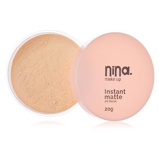 Pó Facial Instant Matte cor1 - Nina Makeup