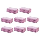 Healvian 24 Piezas Paños de Cocina de Microfibra con Cáscara de Multiusos Suaves Secado Rápido Absorbentes Pelusas de Repasadores para Limpieza Eficaz