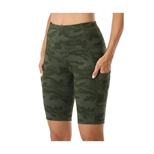Oalka-Womens-Short-Yoga-Side-Pockets-High-Waist-Workout-Running-Shorts Oalka Women's Short Yoga Side Pockets High Waist Workout Running Shorts Multi Camo Army Green Medium