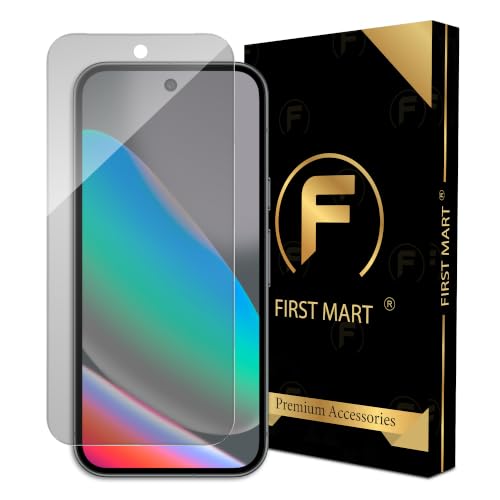 Image of FIRST MART Borderless Matte Tempered Glass for Google Pixel 10 & Pixel 10 Pro | Anti-Glare, Anti-Fingerprint, Full Adhesive, Smooth Touch, Case-Friendly | Pack of 1