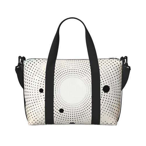 Sac de voyage grand fourre-tout étanche réglable sport yoga pois ronds