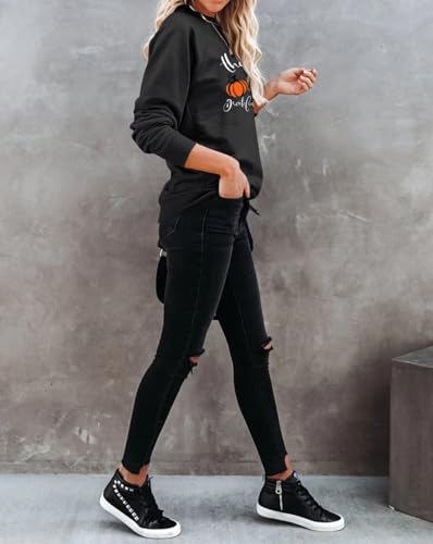 Image of Dressmine Womens Long Sleeve Mama Sweatshirts Fall Crew Neck Mom Shirts Cute Graphic Tees Pullover Hoodies