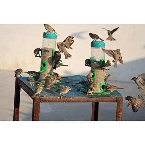 Image of Bird Feeder for Bird Food Small 2 Piece Green
