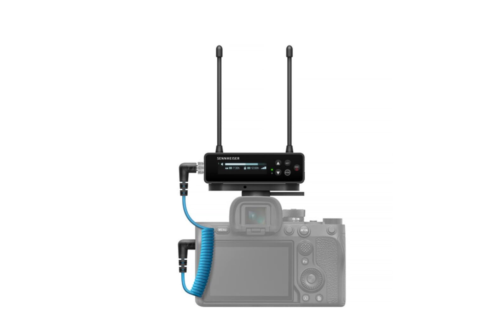 Sennheiser EW-DP ENG Set (S7-10) Tragbares digitales UHF-Funkmikrofonsystem mit EK-Empfänger, SK Bodypack Transmitter und ME2 Omnidirektionales Lav-Mikrofon - Schwarz (700045)
