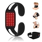 Red Light Therapy Belt for Neck, 850NM Near Infrared Light Therapy & 660NM Red Light Therapy Wearable Infrared Warp for Chin Neck Wrist Leg Hand Portable Red Light Therapy Strap with Timer