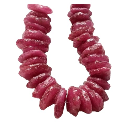 Pierre précieuse rubis brut et perles haut de gamme pour joaillerie artisanale
