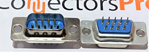Conector DB9 DIP macho PCB 10 unidades miniatura 3