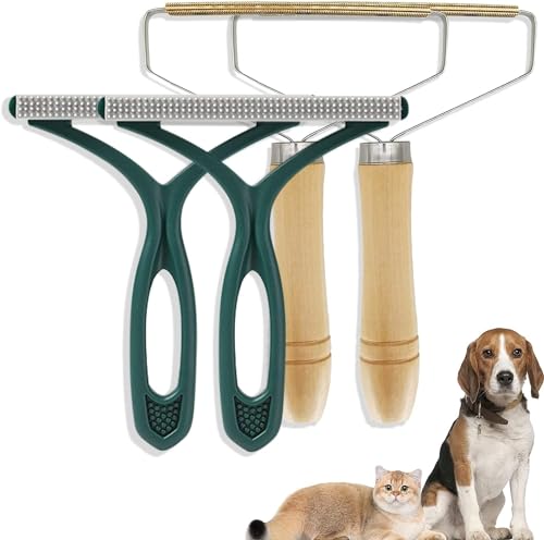 Combinazione perfetta: la confezione include due tipi di levapelucchi, uno è realizzato con lama in rame a 360 gradi con manico in legno naturale, adatto per materiali duri come moquette o indumenti lavorati a maglia ad alta densità. L'altro levapelucchi portatile è realizzato in plastica di alta qualità, resistente e durevole, leggera e facile da trasportare.