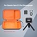 Garmin Xero C1 Pro Ballistic Precision Chronograph Carrying Case, Inlay Organizer with Mesh Pocket for USB Cable, Cleaning Cloth, USB Charging Adapter, Black + Orange (Black&Orange3)