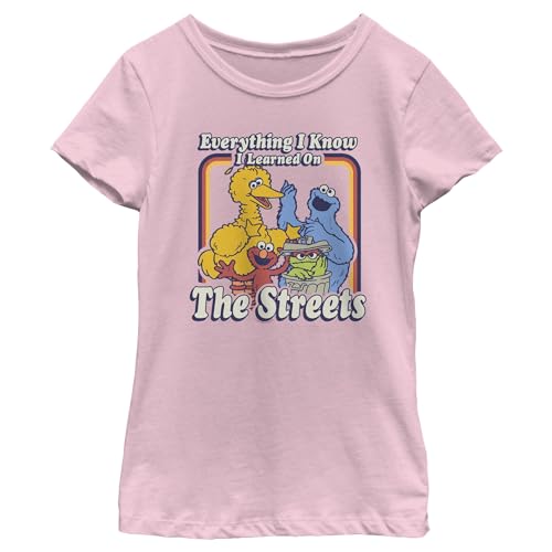 Girl's Sesame Street Everything I Know I Learned on The Streets T-Shirt