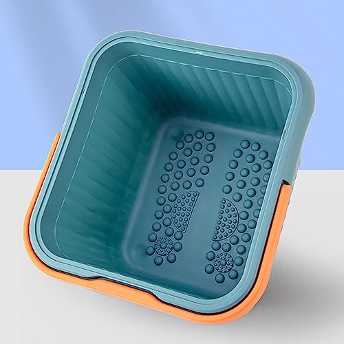 Tina para remojar pies grande con diseño de asas naranja miniatura 4