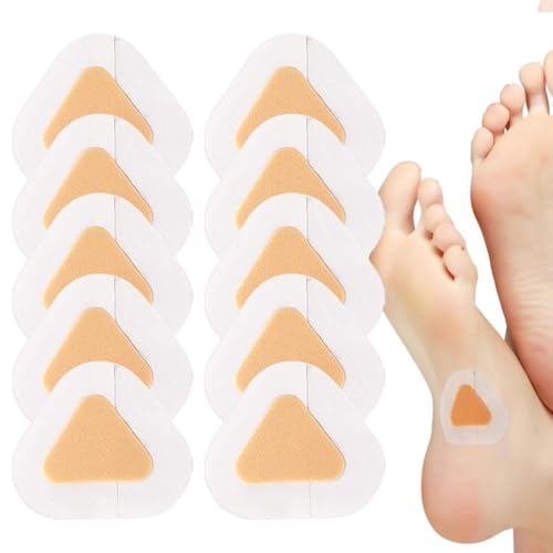Vendas de talón, protector de heridas en el talón, parches adhesivos para el cuidado de los pies para talones agrietados, dedos de los pies, prevención de ampollas