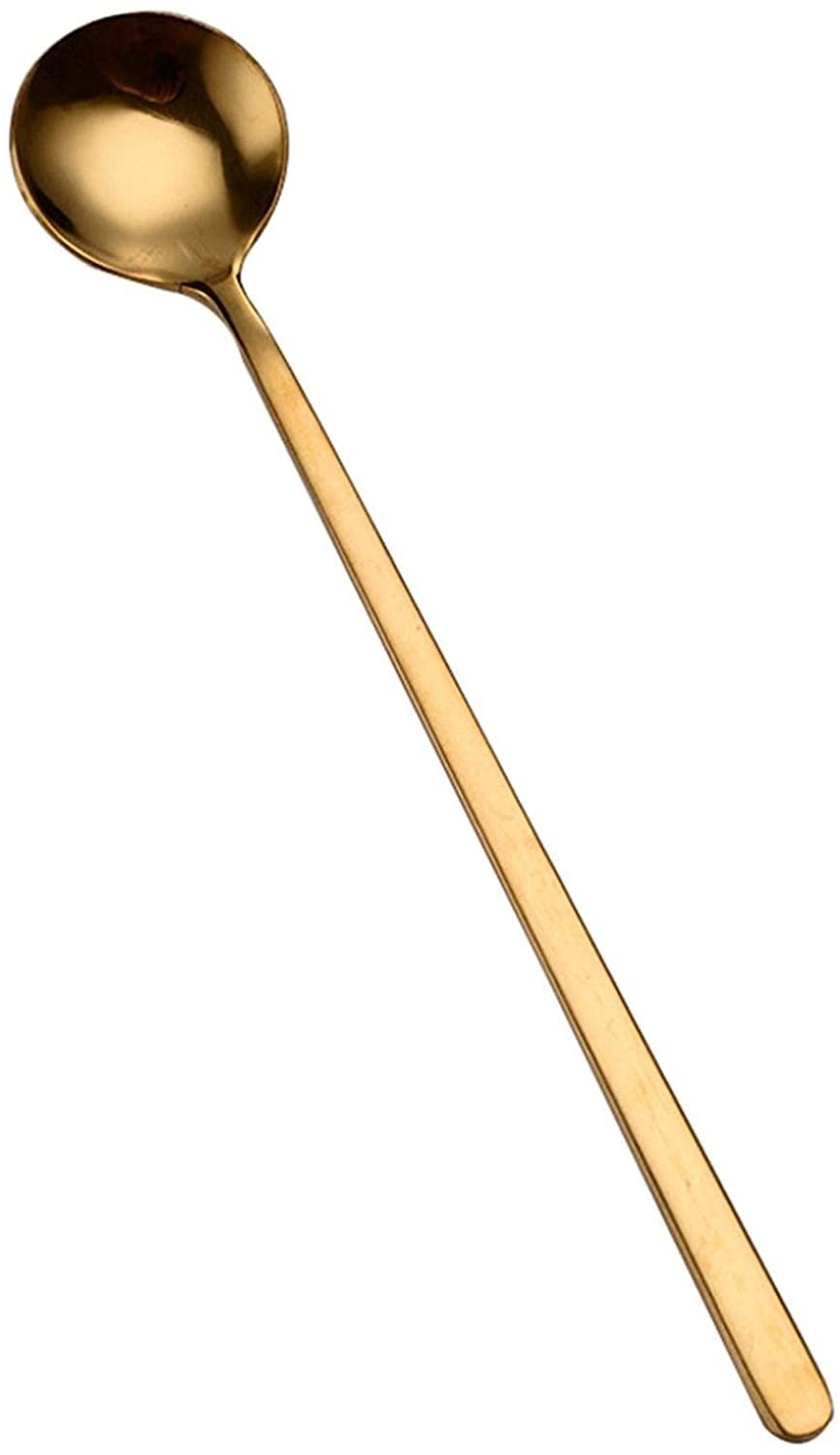 Cucharas De Mesa Cuchara de café oro Cucharas acero inoxidable Cucharadas postre azúcar Helado Sopa Accesorios cocina, 12pcs Sopa Antigoteo Servir