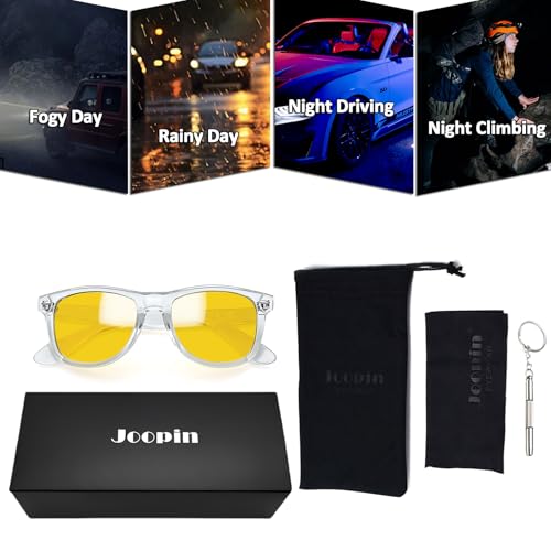 Image of Joopin Square Sunglasses Polarized UV400 Designer Sun Glasses Men Women | Oversized, Plastic Frame, Retro, Vintage, Unisex, Trendy Shades for Driving, Party, Fishing, Business, Costume