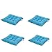 Worsendy Galettes de Chaise, Lot de 4 Galettes de Chaise,Irresistibly Cushiony Soft Seat Cushion,Coussins matelassés,40x40x8cm,Doux et Confortable - decoratif (Bleu)