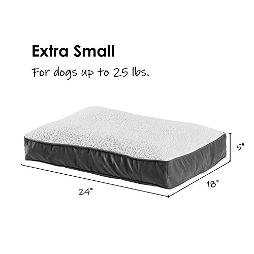 South Pine Porch Buddy Rectangle Pillow Style Dog Bed, Latte, Extra Small (18" x 24") - Image 6