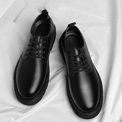 Men's Breathable Casual Dress Shoes with Leather Insole Heightening, Business and Wedding Shoes for Men3
