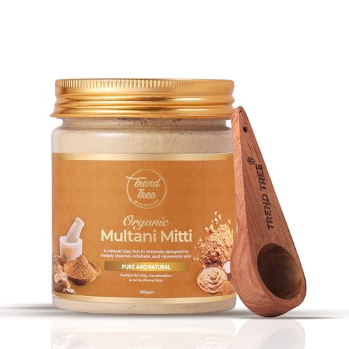 Image of TrendTree Multani Mitti Beauty Clay | 100% Pure Fuller's Earth for Face, Hair & Scalp Purification Rituals | 100g