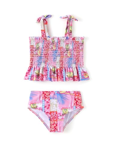 Image of SPONGEBOB SQUAREPANTS Family Matching Swimwear Set, UPF 50+ Quick-Dry Beachwear for Girls，Boys,Women & Men, Multicolor