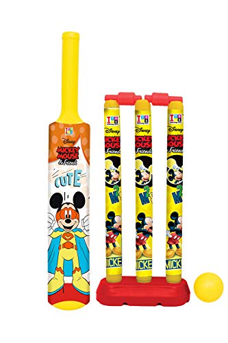 Manaki Enterprise Plastic Cricket Set with Stump,Ball and Bat Kit (Mickey Mouse Cricket Set) (B097KKT6MF) Amazon Price History, Amazon Price Tracker