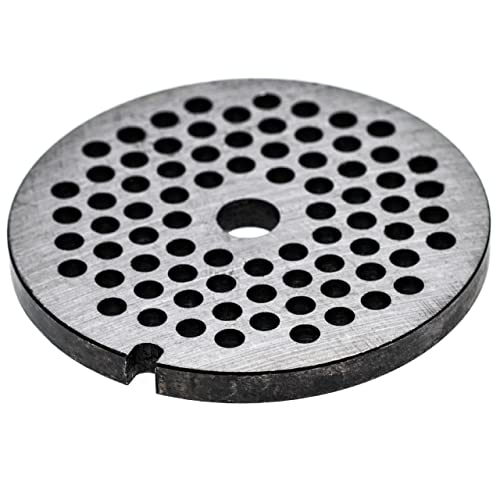 vhbw Grille taille 32 pour hachoir à viande - Diamètre des trous 6mm, trou central 13,4mm, acier