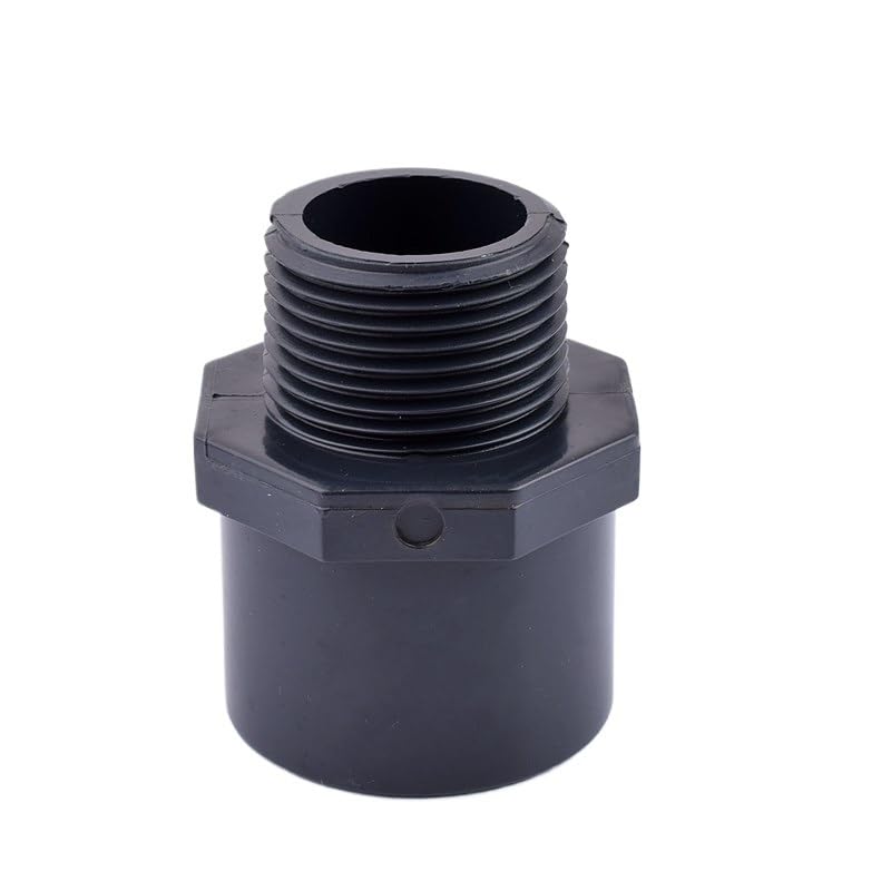 Conectores Rectos de UPVC for tuberías de riego de jardín (1/2/5 Piezas, Rosca Macho de 1/2" a 2") de 20 mm a 63 mm(1.2 InchXID40mm,2pcs)