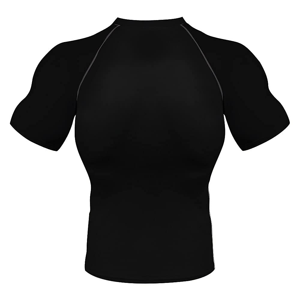 CHOO Men's Sun Protection Swim Shirt UPF 50+ Skins Tee for Surfing Casual Running, Bear, Large