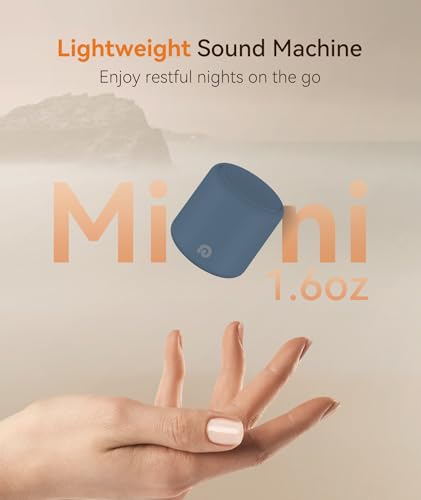 Image of Dreamegg Travel White Noise Machine - Portable Sound Machine for Baby Adults, Travel Sound Machine for Sleep, 16 Nature Sound, Timer, White Noise Machine for Sleeping Gift, Navy