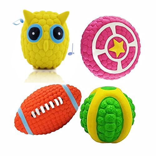 Pet Needs 4 Soft Latex Interactive Squeaky Fetch & Play Ball for Small Puppy (B0BNH6BL4G) Amazon Price History, Amazon Price Tracker