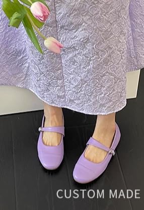 Colorful Mary Jane Ballet Flats for Women Round Toe Vintage Flat Shoes Retro Cute Comfortable Walking Shoes for Daily Wear3