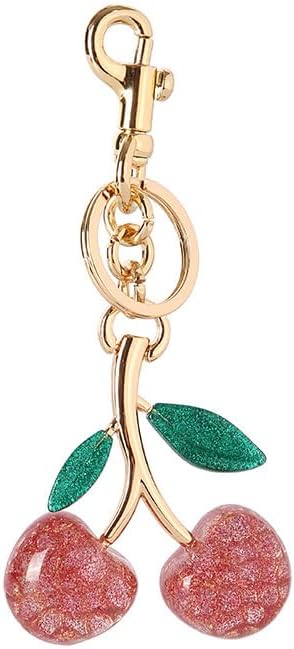 Cherry Bag Charms,Cute Purse Keychain,Key Chains Women Cute,Car keyrings leather handbags,Valentines Day Gifts - Image 7