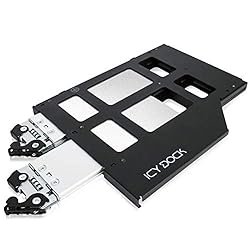 ICYDOCK MB852M2PO-B 2 x M.2 NVMe SSD 搭載用 リムーバブルケース ウルトラスリムODDベイサイズ（9.5㎜）