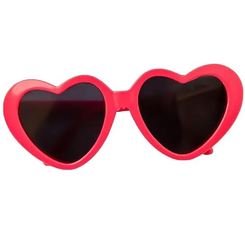 Rose Pet Heart Sunglasses Photos Props Cute Pet Dog Sunglasses Cat Glasses Sun Flower Glasses Pets Party Decor for Small Dogs Cat Accessories Cute Pet Dog Sunglasses