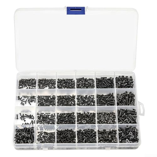 [Ampio assortimento di viti] Questo set di viti per laptop include 720 pezzi in 24 dimensioni (M4/1,7/2/2,5/3), per soddisfare tutte le tue esigenze di riparazione con facilità.