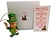 Lucky Leprechaun Christmas Ornament Gift Set with Find Me Figurine and Irish Poem Card