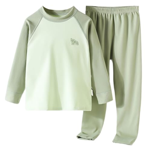 Boys Girls Cotton 𝐏a𝐣ama Set Long Sleeve Color Block Tops + Wide Leg Pants Fall Winter Sl𝐞epwear Loung𝐞wear Set 𝐏ajamas