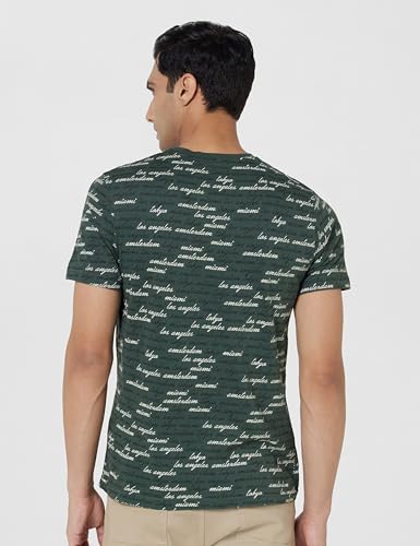 Image of Max Men Typographic Printed Crew Neck Ultra Slim Fit T-Shirt