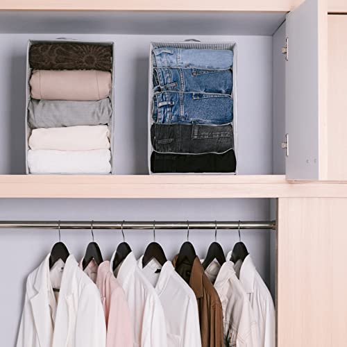 Wardrobe Clothes Organizer – Extra Large Clothes Drawer Organizer With Double Handles, Waterproof Mesh Wardrobe Clothes Organizer For Drawers, Durable Clothing Organizers And Storage – 2Pcs Pack #TOP5