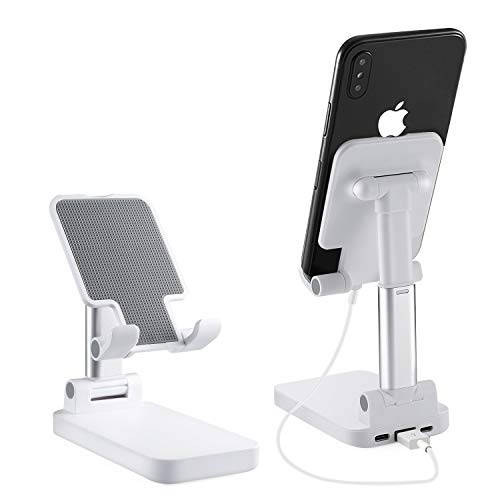 HOBFU Power Bank Cell Phone Stand, Foldable Phone Holder Non-Slip Mobile Phone Holder Suitable for Apple Samsung Series Phones