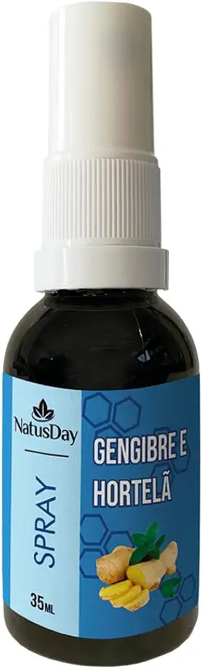 Spray Extrato de Própolis, Gengibre e Hortelã (35ml) - Possui ação antiinflamatória e antifúngica