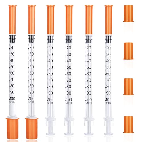 1ml Plastiktube 30G 8mm Spritze mit Skala einzeln versiegelt Kunststoff Mehrzweck-Messwerkzeuge für die Flüssigkeitstrennung Laborzubehör (20)