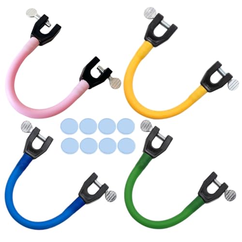 Jorzer .4Pcs Ski Clips to Hold Skis Together, Portable Ski Tip Connector Skiing Training Wedge Aid for Winter Beginner Training Sporting_Goods.