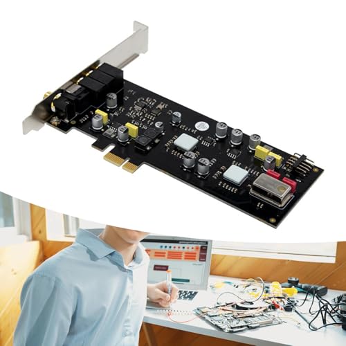 Tarjeta de sonido PCIe interna profesional ST113 PCIe SSS1700 con soporte de perfil bajo para tarjeta de sonido de estudio de cine en casa - imagen 7