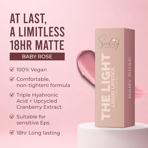 Image of Scality The Light Liquid Lipstick Set of 5 | Highly Pigmented Matte Lipstick | One Swipe Application | Long Lasting, Transferproof & Smudge Proof | Smooth Comfortable Wear | Perfect for Gifting & Special Occasions (25ml, 5 ml Each)