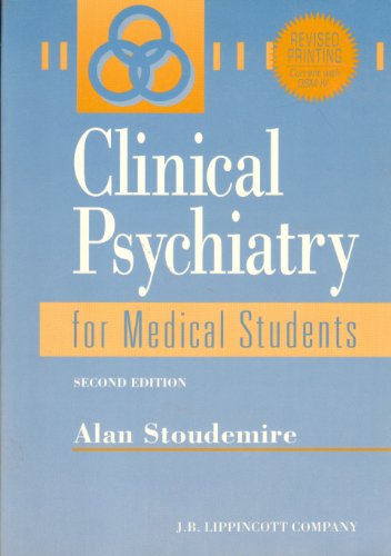 Clinical Psychiatry for Medical Students 0397513380 Book Cover