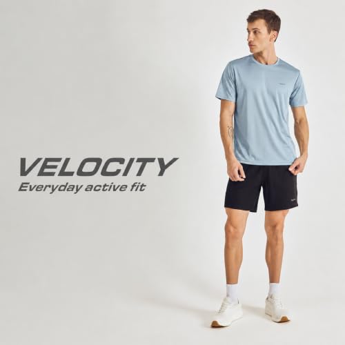 Image of Pepe Jeans Men's Solid Polyester Regular Fit T-Shirt | Lightweight Quick-Dry Athleisure Tee for Sports, Gym & Casual Wear | Moisture-Wicking Fabric | Round Neck | Short Sleeves | Active Comfort