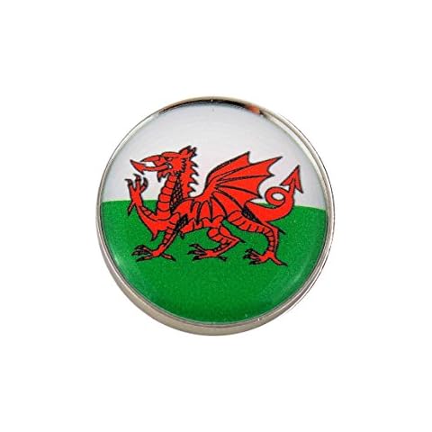 Mercia Golf Patriotic UK and Ireland Flag Golf Ball Markers (Wales) Cover